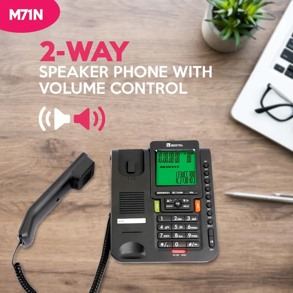 Beetel Wired  Telephone Set (Black) M71N view 2